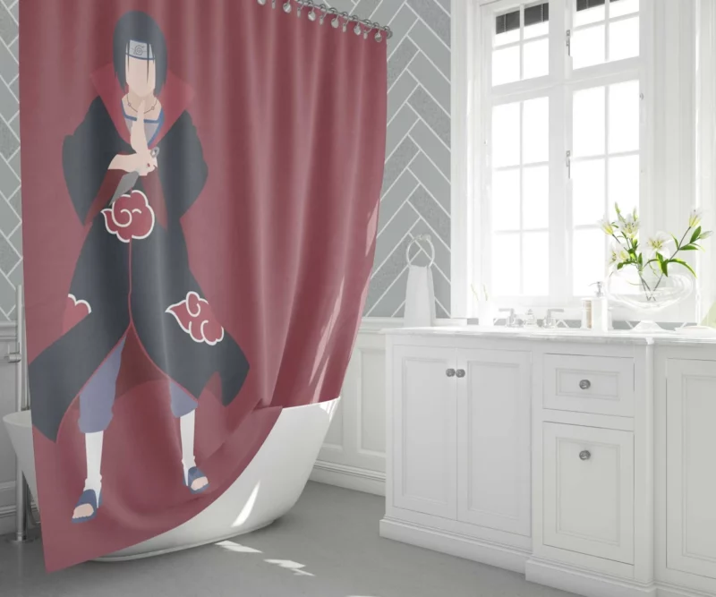 Itachi Uchiha Story Anime Shower Curtain 1