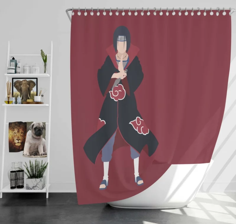 Itachi Uchiha Story Anime Shower Curtain