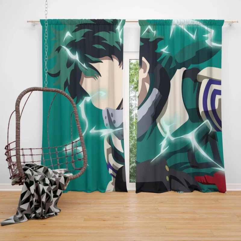 Izuku Midoriya Aspiring Hero Anime Curtain