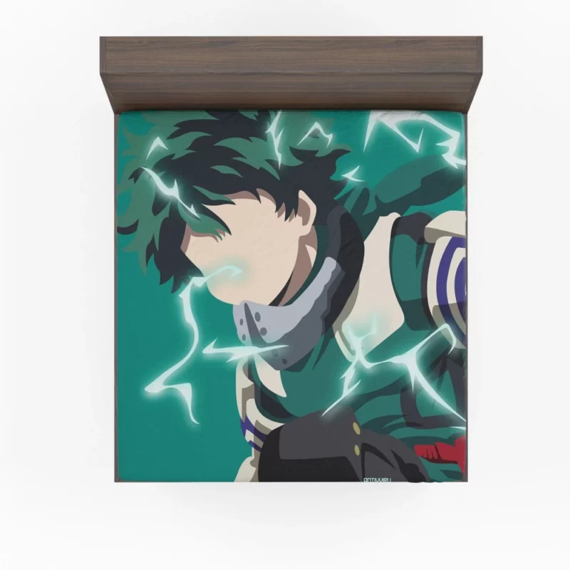 Izuku Midoriya Aspiring Hero Anime Fitted Sheet