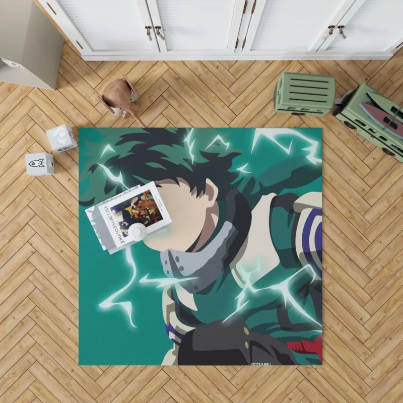 Izuku Midoriya Aspiring Hero Anime Rug