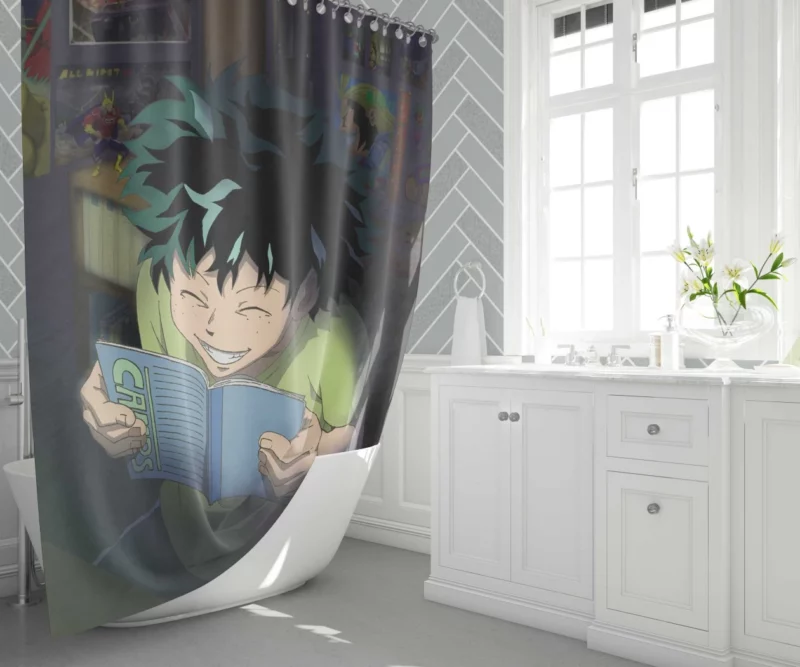 Izuku Midoriya Challenges and Triumphs Anime Shower Curtain 1