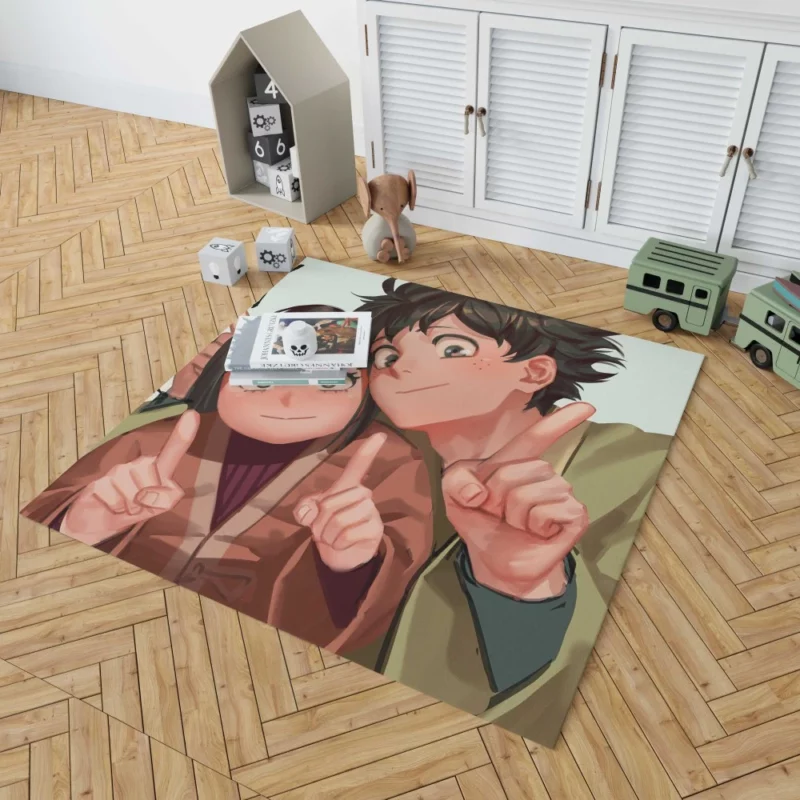 Izuku Midoriya Courageous Hero Anime Rug 1