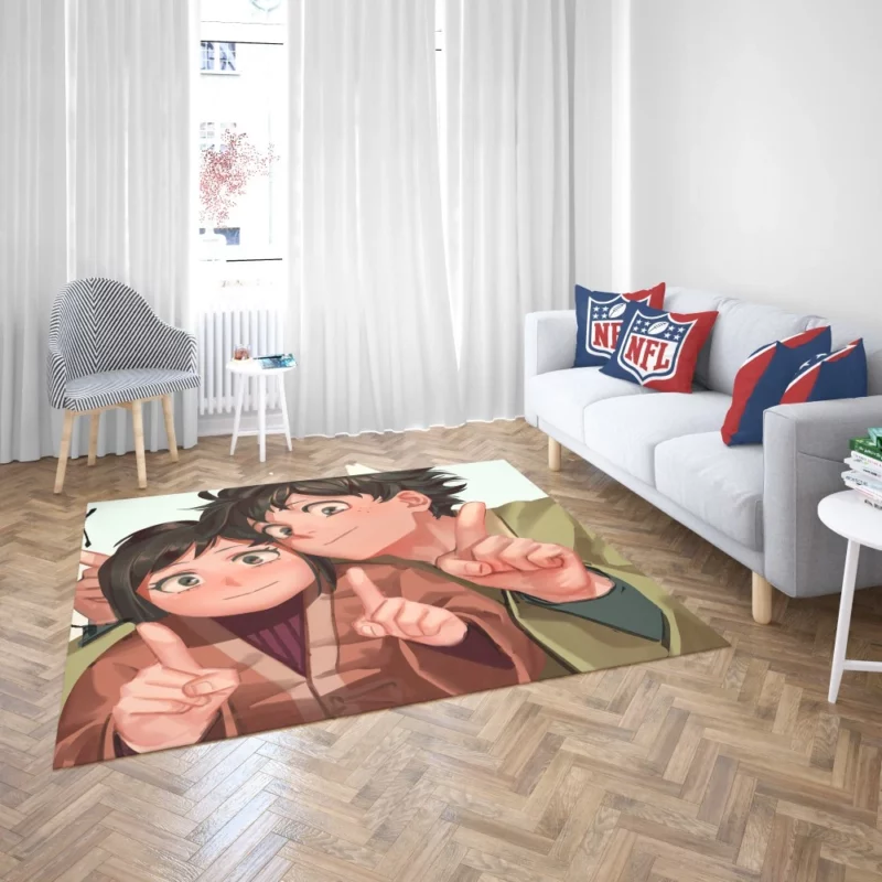 Izuku Midoriya Courageous Hero Anime Rug 2