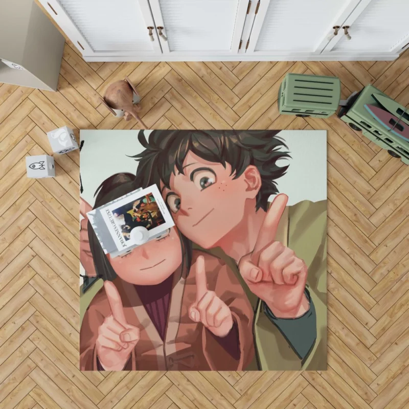 Izuku Midoriya Courageous Hero Anime Rug