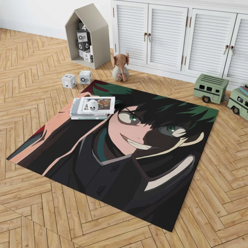 Izuku Midoriya Courageous Hero Path Anime Rug 1