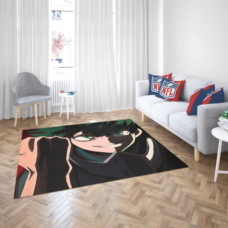 Izuku Midoriya Courageous Hero Path Anime Rug 2