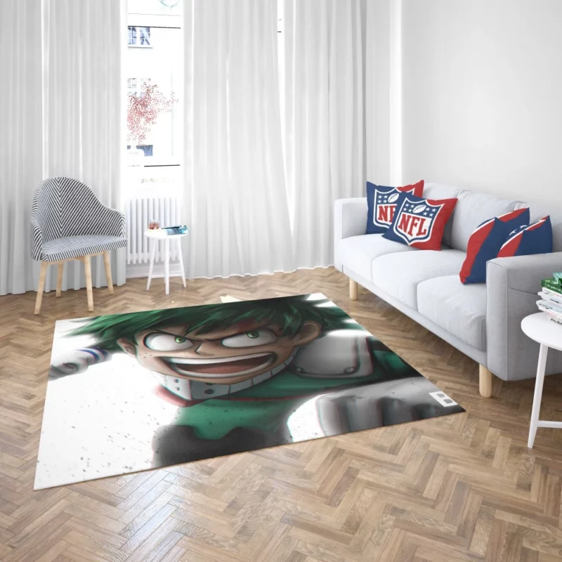 Izuku Midoriya Courageous Hero Quest Anime Rug 2