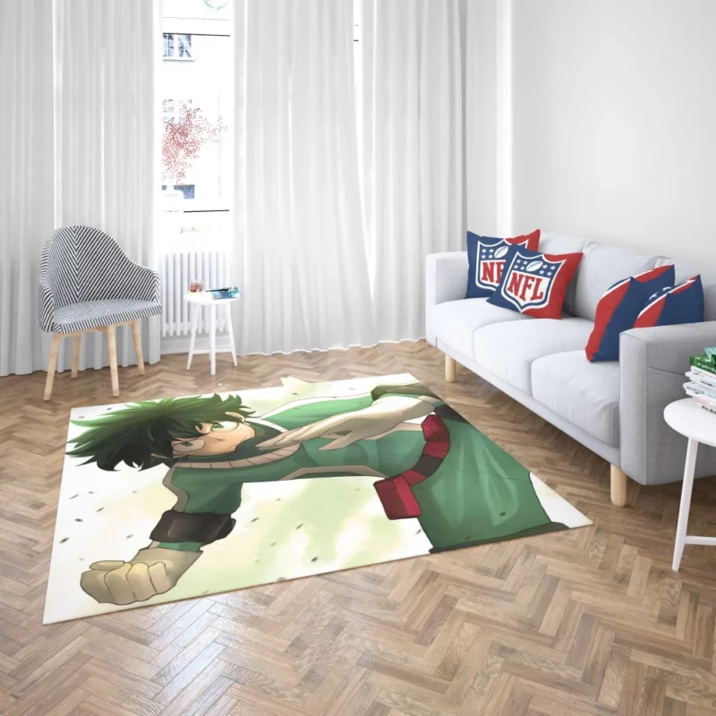 Izuku Midoriya Determined Hero Anime Rug 2