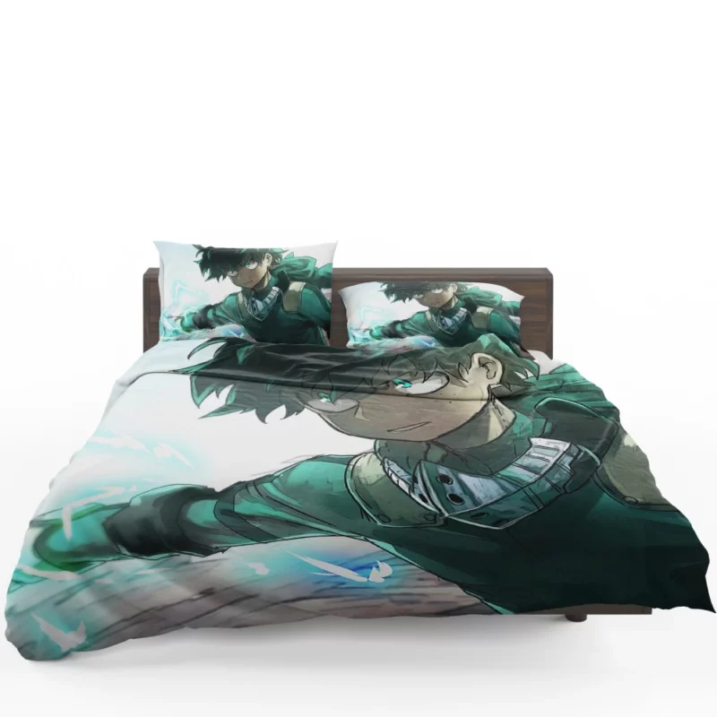 Izuku Midoriya Emerald Hero Anime Bedding Set