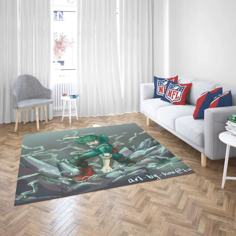 Izuku Midoriya Hero Resolve Anime Rug 2