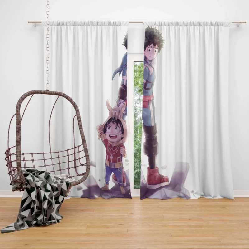 Izuku Midoriya Hero Triumph Anime Curtain