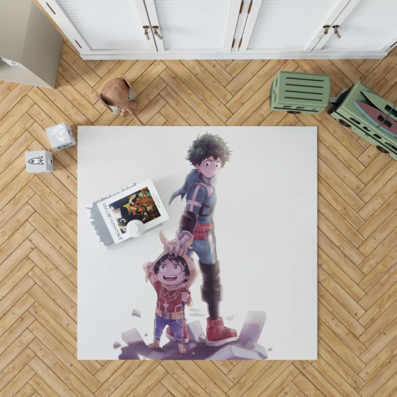 Izuku Midoriya Hero Triumph Anime Rug