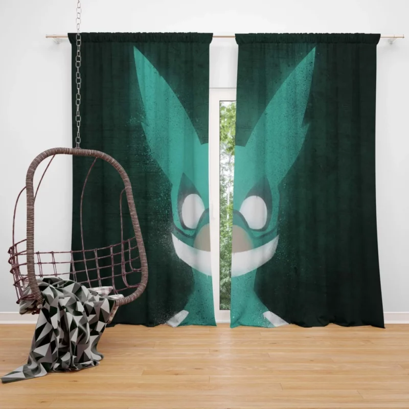 Izuku Midoriya Heroic Costume Anime Curtain