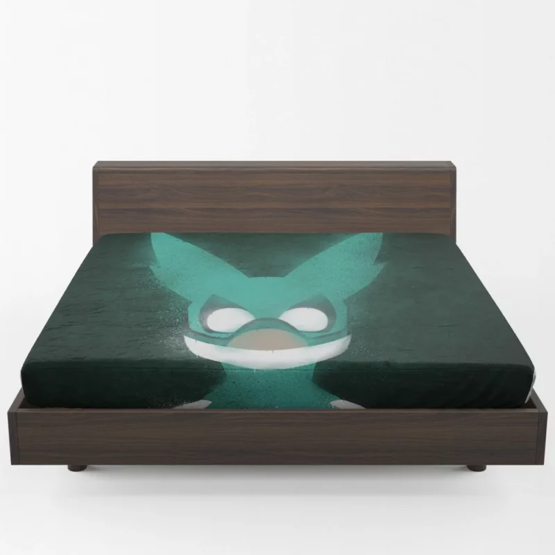 Izuku Midoriya Heroic Costume Anime Fitted Sheet 1