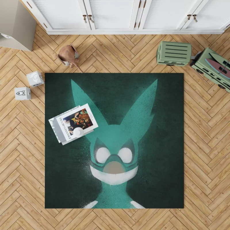 Izuku Midoriya Heroic Costume Anime Rug