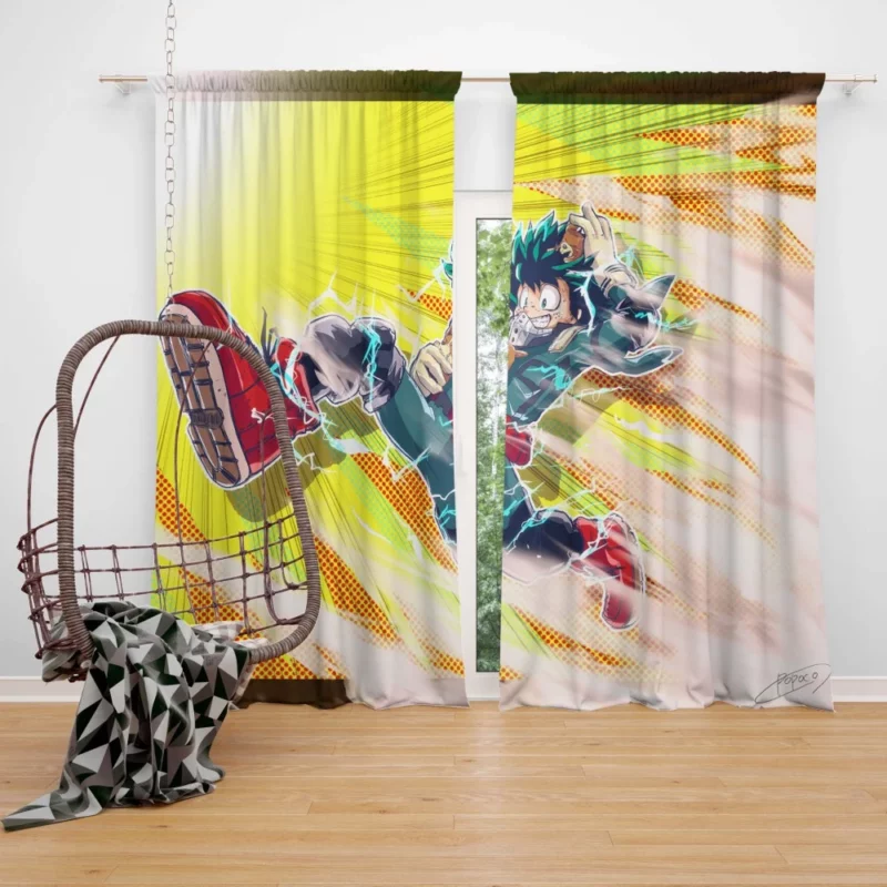 Izuku Midoriya Heroic Destiny Anime Curtain