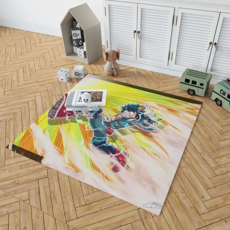 Izuku Midoriya Heroic Destiny Anime Rug 1