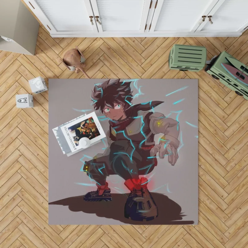 Izuku Midoriya Heroic Endeavors Await Anime Rug