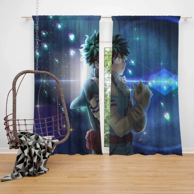 Izuku Midoriya Heroic Pursuits Anime Curtain