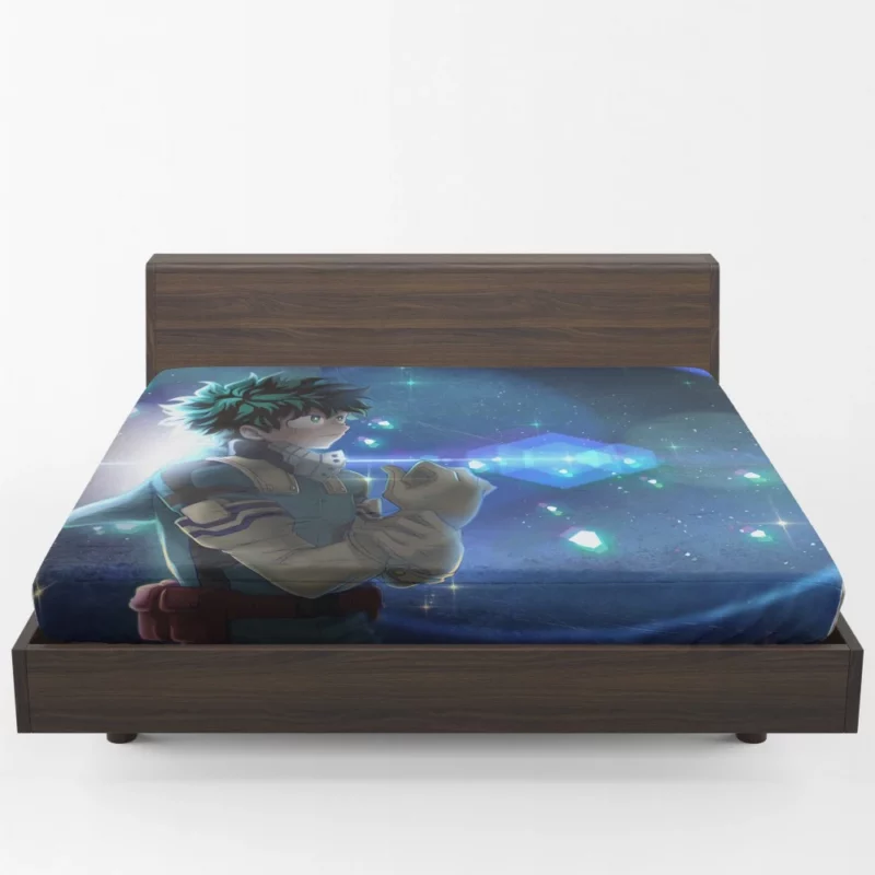 Izuku Midoriya Heroic Pursuits Anime Fitted Sheet 1