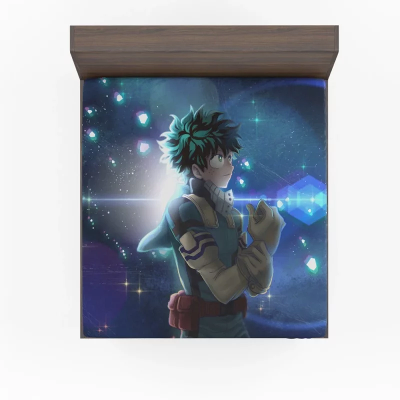 Izuku Midoriya Heroic Pursuits Anime Fitted Sheet