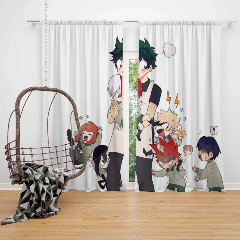 Izuku Midoriya My Hero Journey Anime Curtain