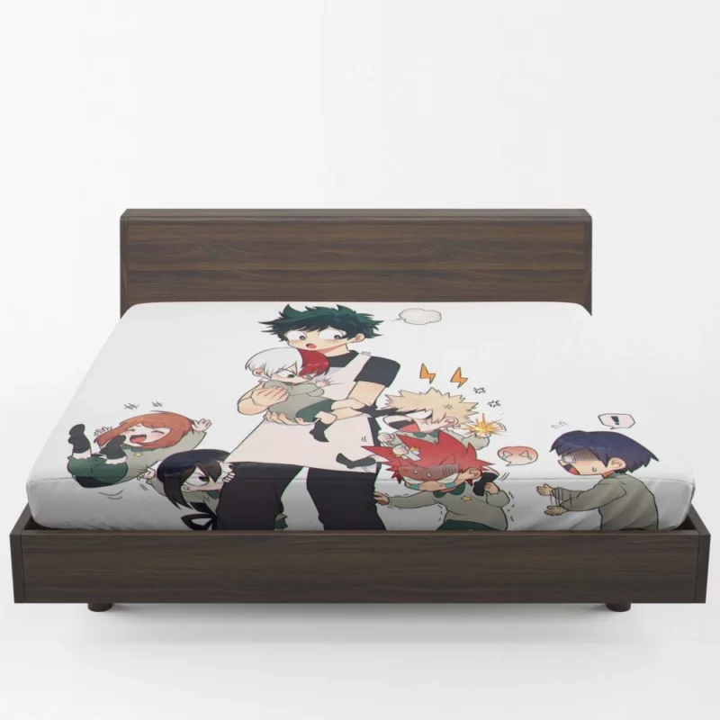 Izuku Midoriya My Hero Journey Anime Fitted Sheet 1