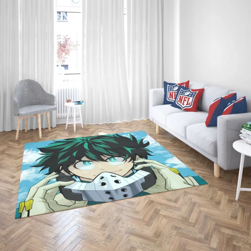 Izuku Midoriya Shining Heroic Path Anime Rug 2