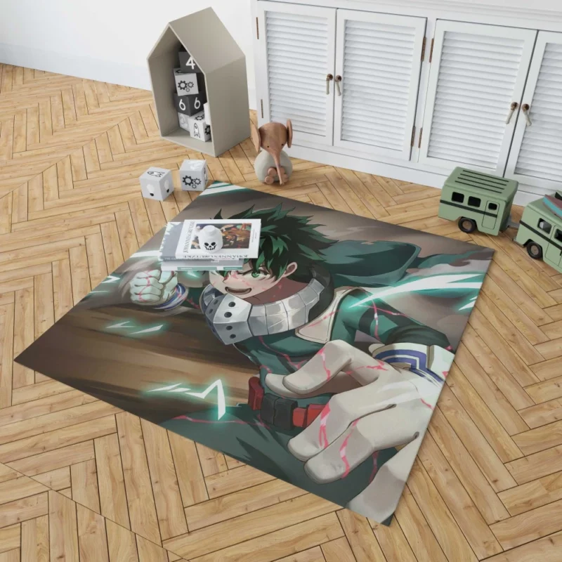 Izuku Midoriya Shining Heroism Anime Rug 1