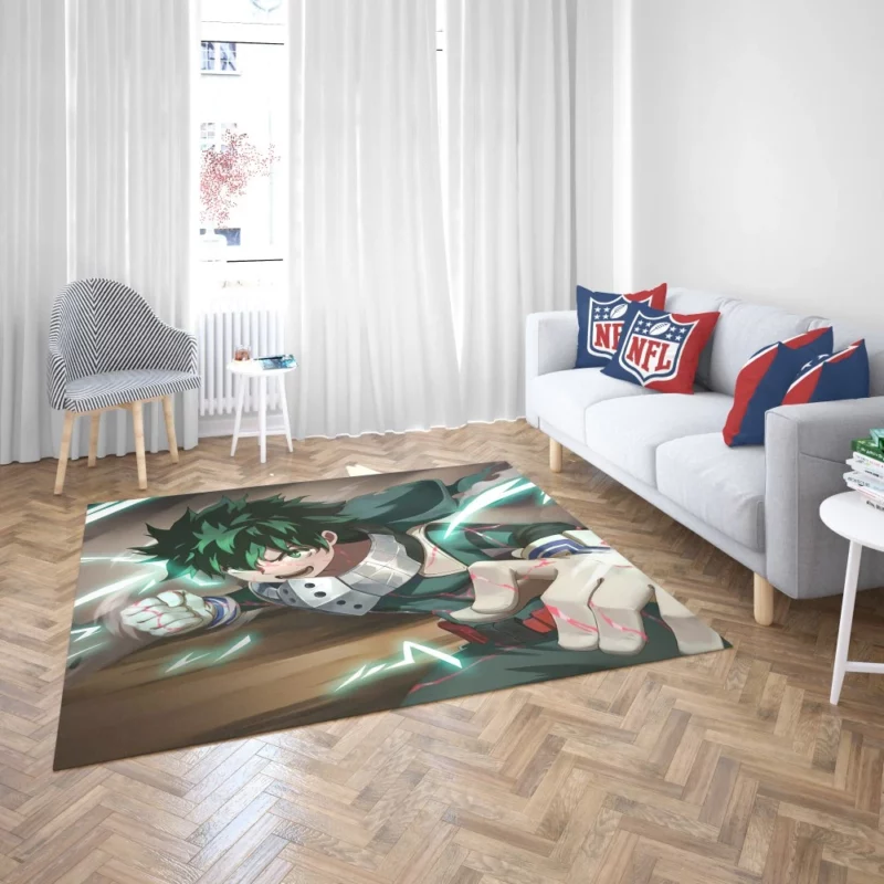 Izuku Midoriya Shining Heroism Anime Rug 2