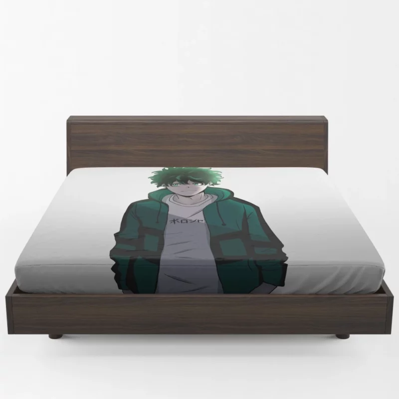 Izuku Midoriya Shining Hope Path Anime Fitted Sheet 1