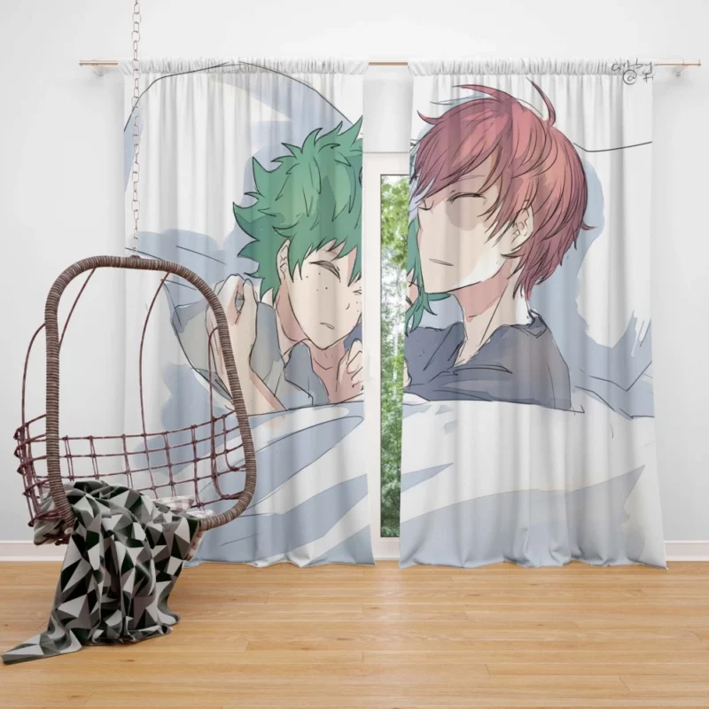 Izuku Midoriya Shoto Influence Anime Curtain