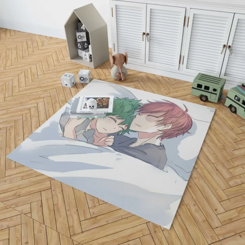 Izuku Midoriya Shoto Influence Anime Rug 1