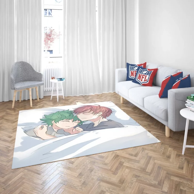 Izuku Midoriya Shoto Influence Anime Rug 2