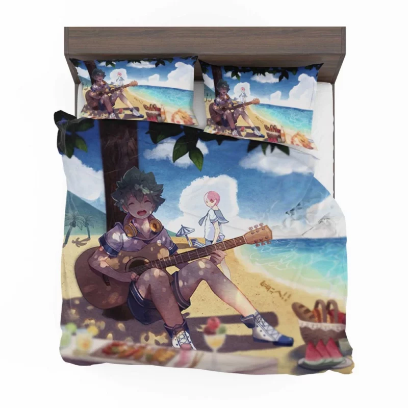 Izuku Midoriya Shoto Todoroki and Denki Kaminari Trio Anime Bedding Set 1