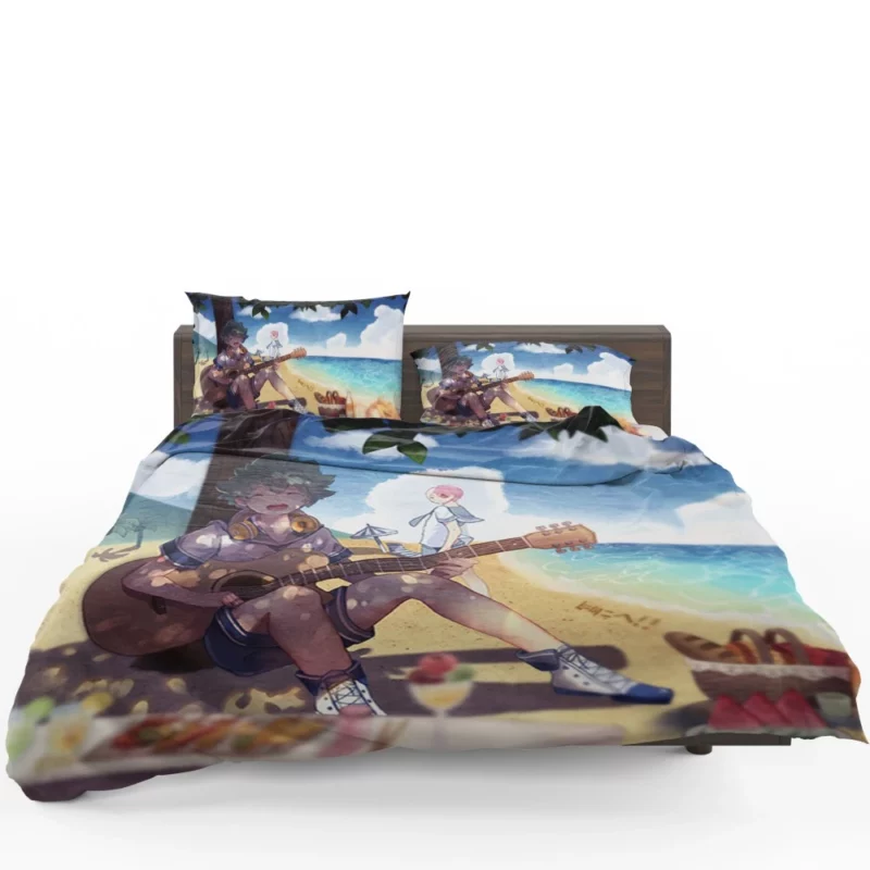 Izuku Midoriya Shoto Todoroki and Denki Kaminari Trio Anime Bedding Set