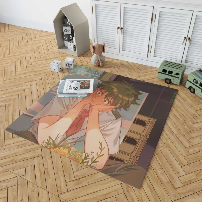 Izuku Midoriya Strive for Heroism Anime Rug 1