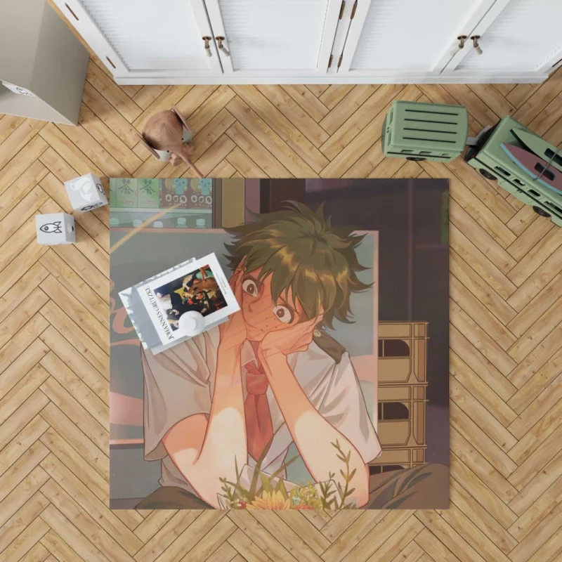 Izuku Midoriya Strive for Heroism Anime Rug