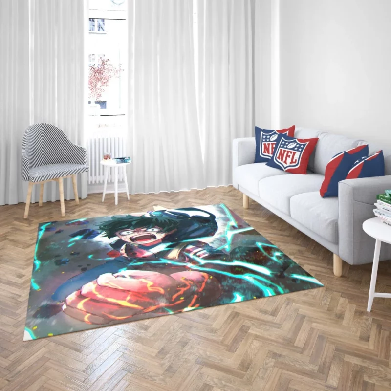 Izuku Midoriya Symbol of Hope Anime Rug 2