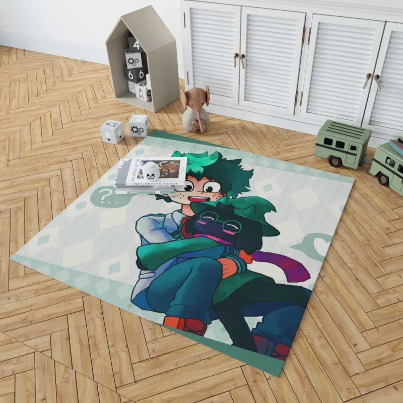 Izuku Midoriya x Ralsei Crossover Anime Rug 1