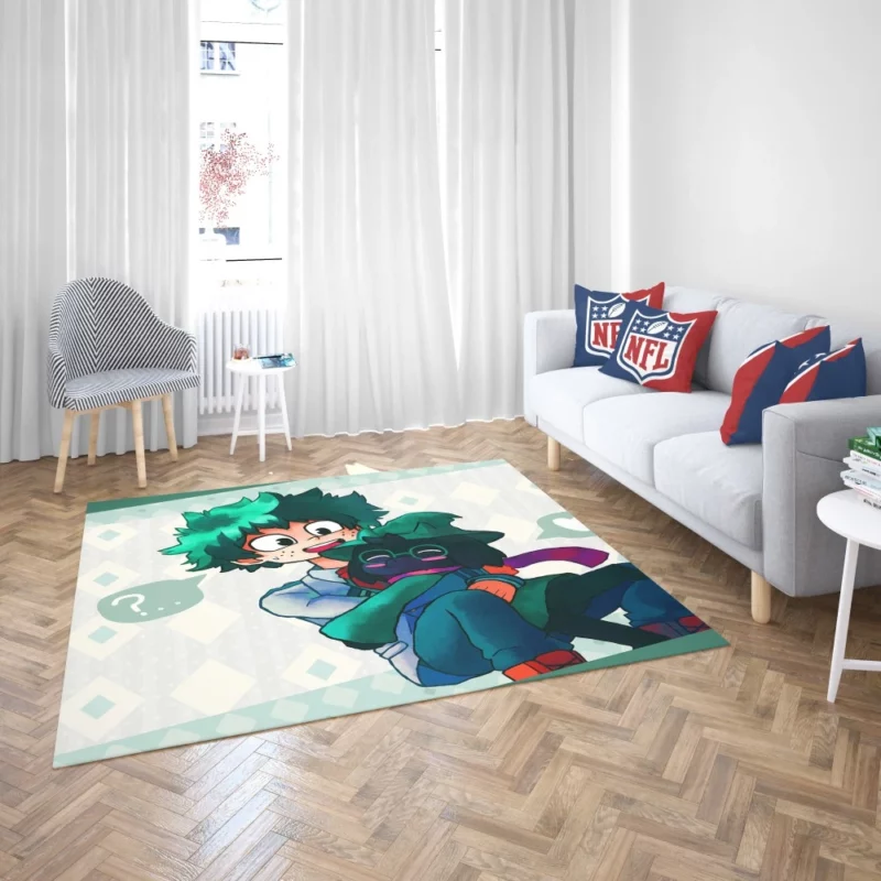 Izuku Midoriya x Ralsei Crossover Anime Rug 2