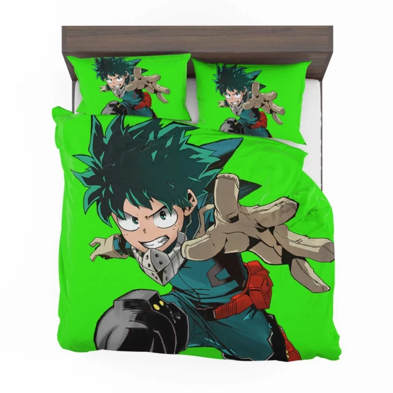 Izuku Natsu and Happy Energetic Trio Anime Bedding Set 1