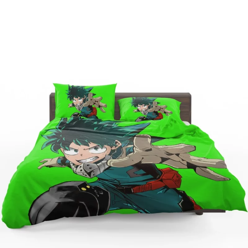 Izuku Natsu and Happy Energetic Trio Anime Bedding Set