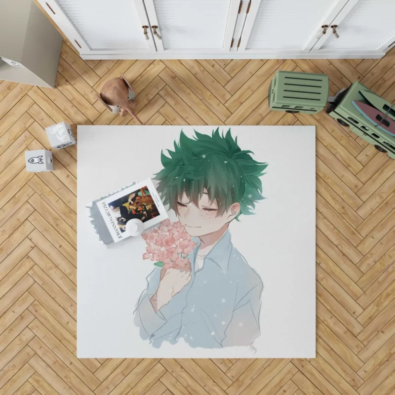 Izuku and Bakugou Rivalry Unleashed Anime Rug