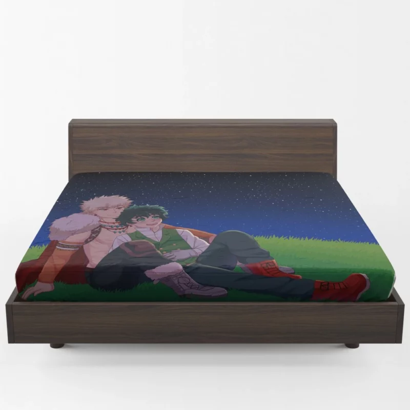 Izuku and Katsuki Dynamic Pair Anime Fitted Sheet 1