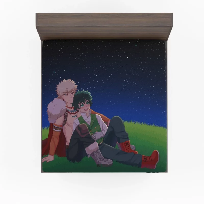 Izuku and Katsuki Dynamic Pair Anime Fitted Sheet