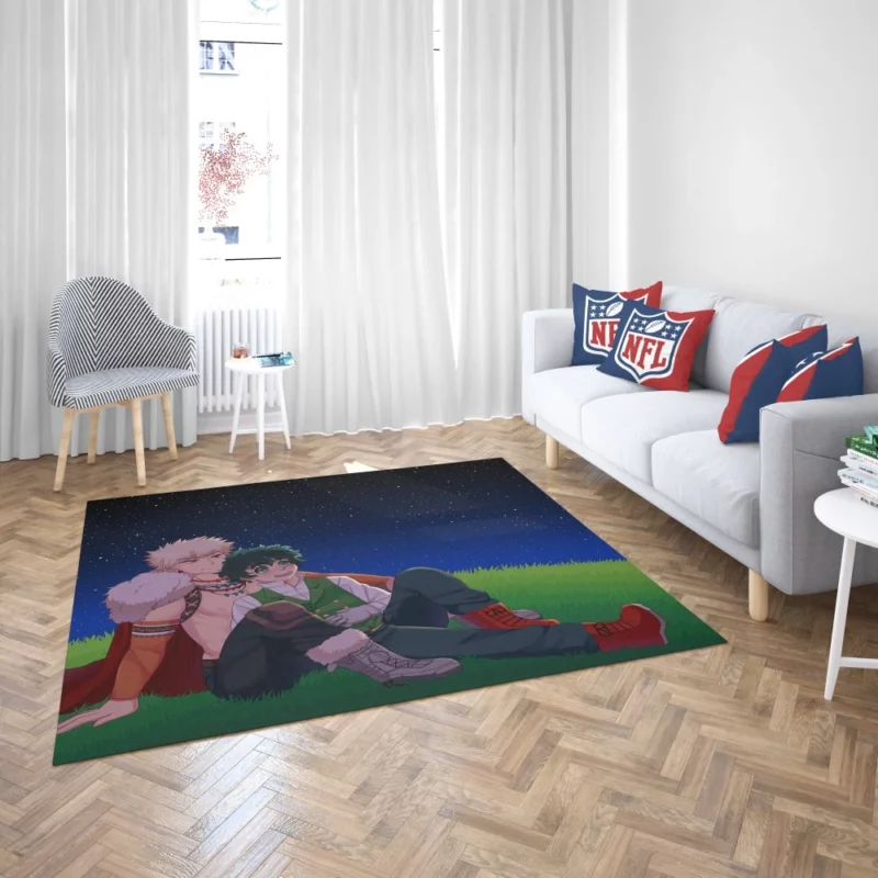 Izuku and Katsuki Dynamic Pair Anime Rug 2