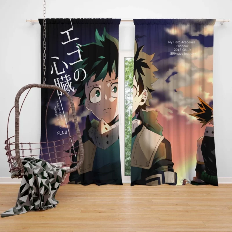 Izuku and Katsuki Eternal Rivals Anime Curtain