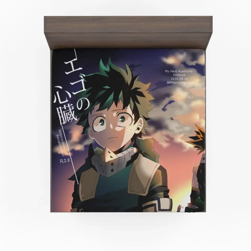 Izuku and Katsuki Eternal Rivals Anime Fitted Sheet